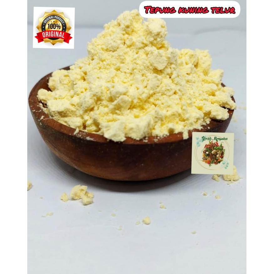

Terbaru Tepung Kuning Telur / Egg Yolk Flour 250gram Ready