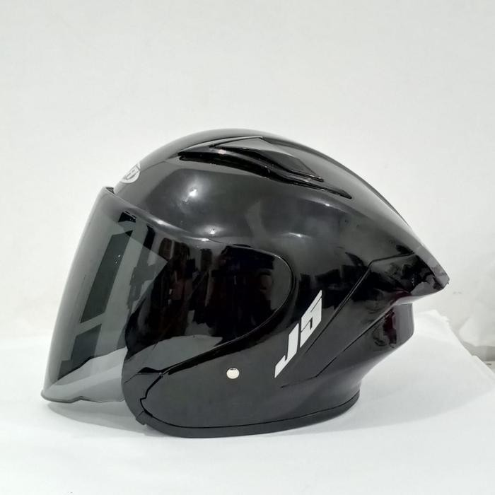 Helm Mla Half Face J5/Varian Pake Kaca Hitam Helm Mirip Js Helm Keren Helm Kekinian