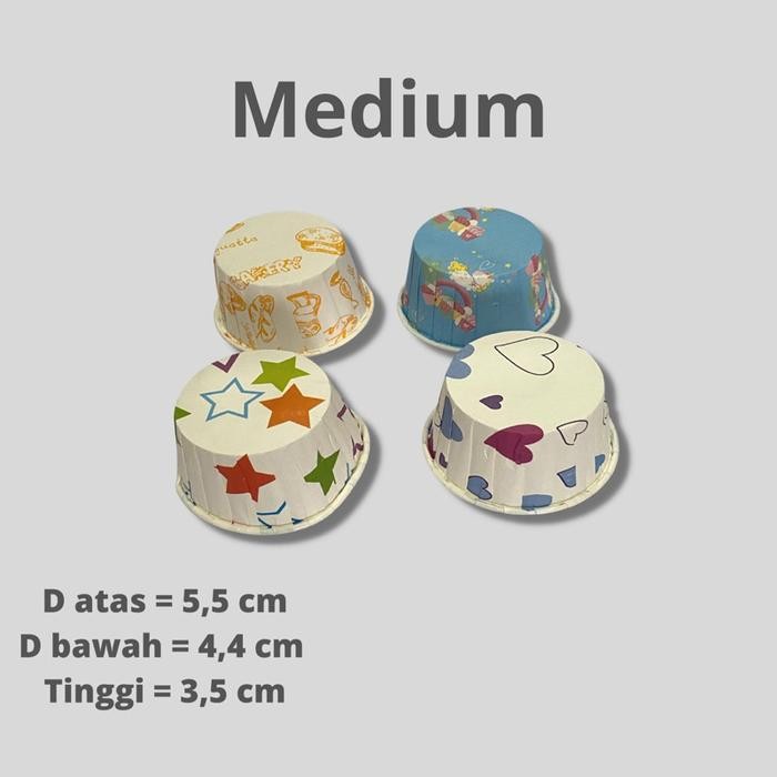 RASA Paper Cup Cake/Muffin Cup Curling Medium 100 Pcs