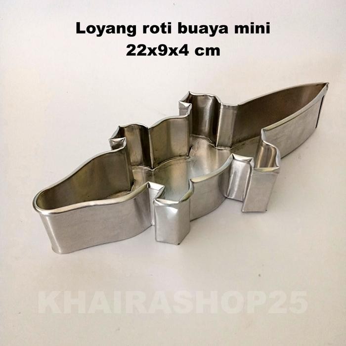 BAKE Loyang Roti Buaya Seserahan Mini 22X9X4 Cm Loyang Bentuk Buaya