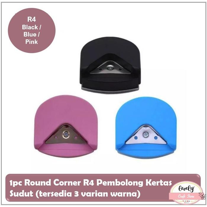 

ID LOVELYCRAFTSTORE R4 ROUND CORNER PEMBOLONG KERTAS SUDUT CORNER ROUNDER 4MM