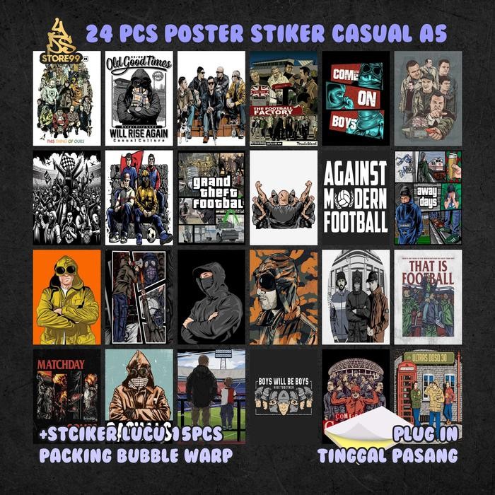 

ID POSTER STIKER CASUAL FOOTBALL - ISI 24 LEMBAR - UKURAN A5 - TINGGAL TEMPEL