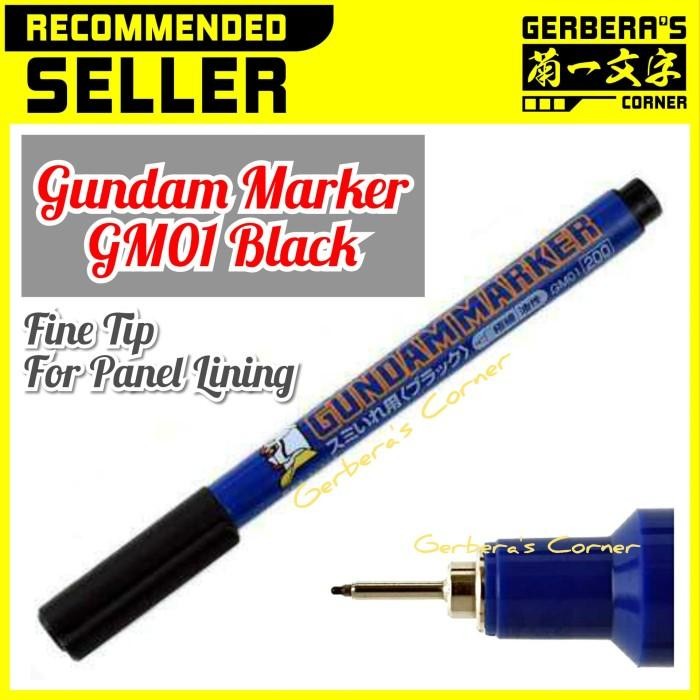 

ID GUNDAM MARKER GM01 BLACK FOR LINING - MARKER LINER SUPER FINE BLACK