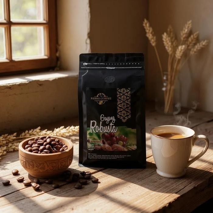 

KOPI ROBUSTA GAYO ACEH PREMIUM, MEDIUM TO DARK ROAST, KUAT & PEKAT GOYANG ROBUST