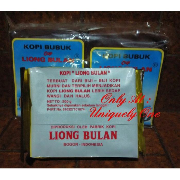 

KOPI BUBUK CAP LIONG BULAN 200 GRAM KOPI HITAM ENAK MANTAP KHAS BOGOR