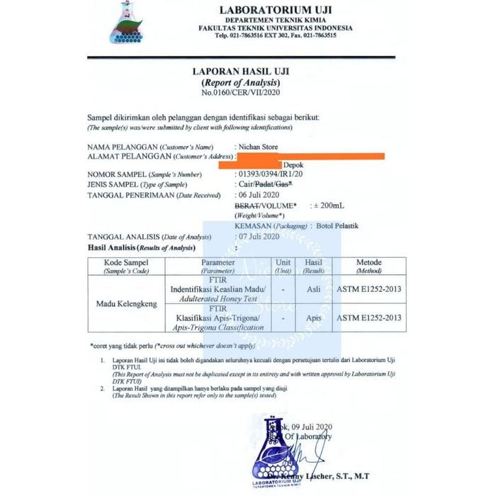 

MADU / MADU ASLI / MADU MURNI KELENGKENG PREMIUM 1400 GRAM