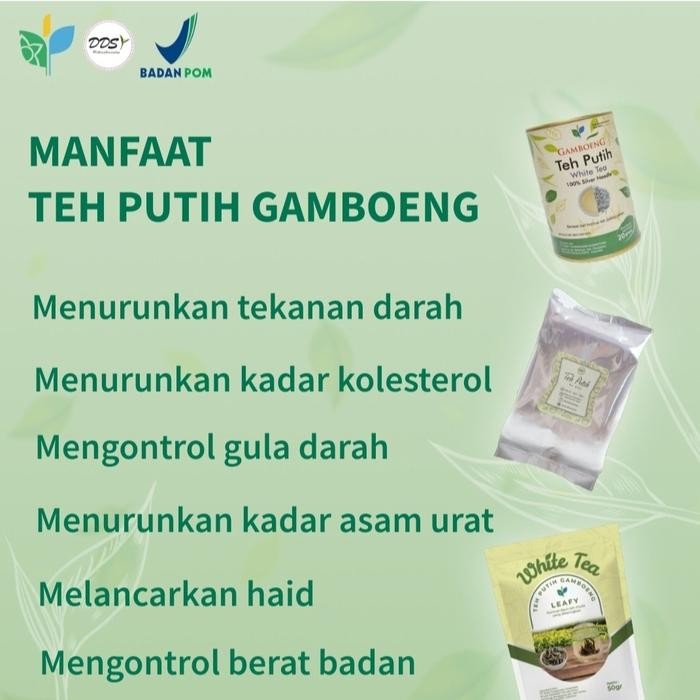 

GAMBOENG WHITE TEA SILVER NEDDLE KEMASAN REFILL 50GR