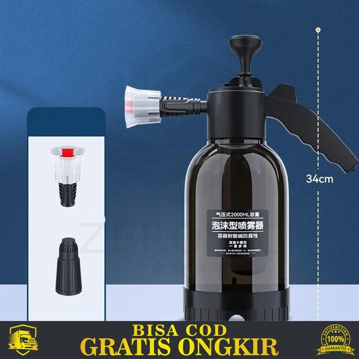 Original Botol Semprot Pompa Tekanan Air Busa Cuci Mobil 2L