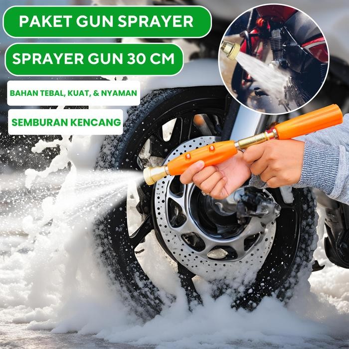 Original GUN 30CM SPRAYER - Stik Sprayer Cuci Motor & Mobil