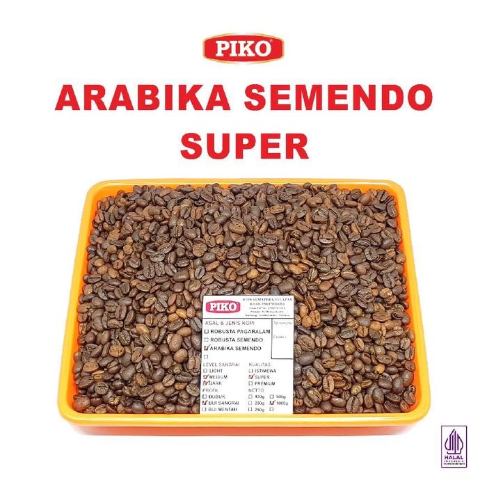

KOPI ARABIKA SEMENDO SUPER 1KG 500GR 250GR BIJI KOPI BUBUK ARABICA PIKO