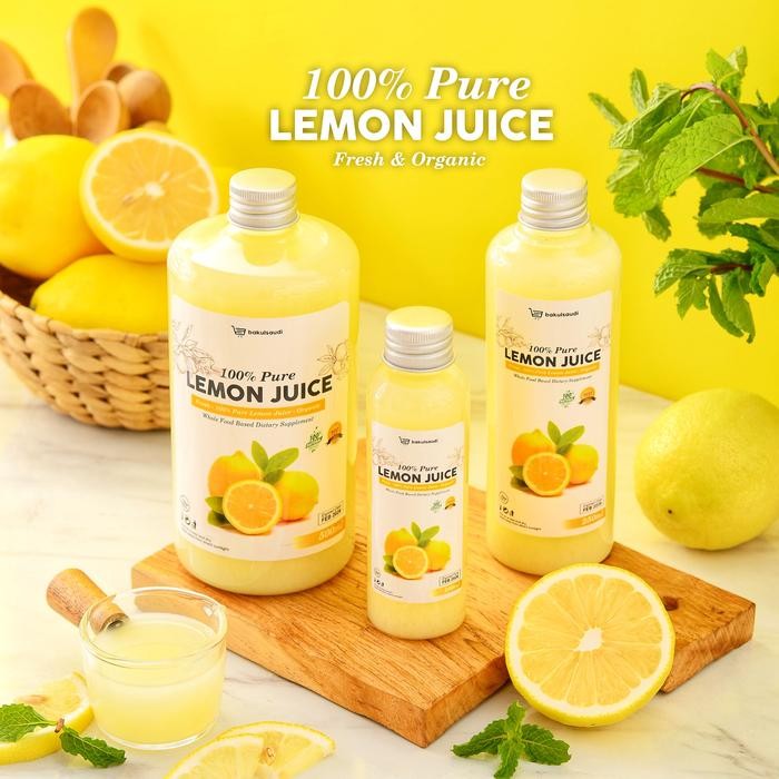 

ORGANIC PURE LEMON JUICE FRESH / SARI LEMON ORGANIK MURNI ASLI 100%
