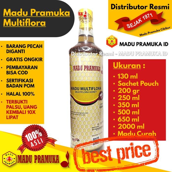 

MADU PRAMUKA MULTIFLORA 130 ML 200 GR GRAM 250 ML 350 ML 500 ML 650 ML 2000 ML 2 L LITER SACHET