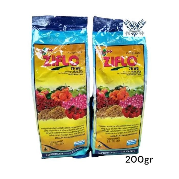 Original Fungisida Ziflo 76WG 200gr Plus Ziram