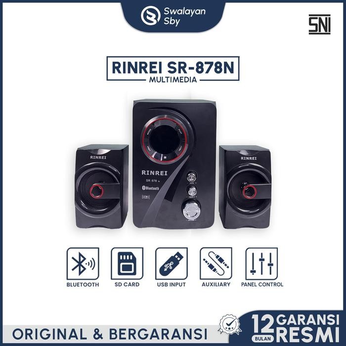 RINREI - Speaker Bluetooth Multimedia SR-878N Garansi 1 Tahun
