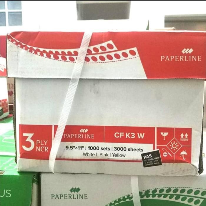 

Kertas Continuous Form 3 Ply Full 9.5" X 11" 1000 Sets 3000 Lbr