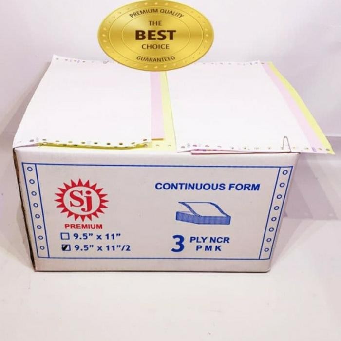 

Kertas Continuous Form 3 Ply 9.5X11..Sj Premium