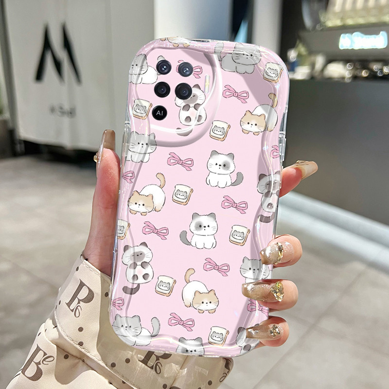 Casing Hp Untuk OPPO A94 F19 Pro Reno 5F Reno 5 Lite Reno5 F Reno5 Lite Case Kucing mode Kasing Sili