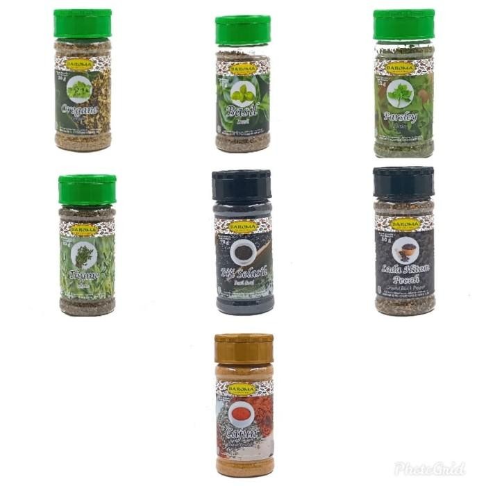 

(Allthebest) Oregano Basil Parsley Thyme Biji Selasih Lada Hitam Caju - Baroma