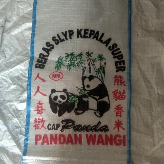 

karung transparan/bening 20kg cap panda MINIMAL ORDER 5