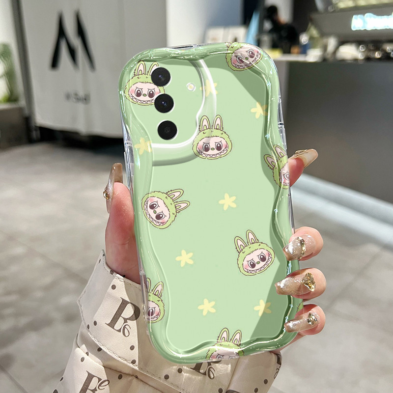 Casing Hp Untuk Samsung Galaxy A26 5G A36 5G A56 5G Case Boneka hijau Kasing Silikon Softcase Bezel 