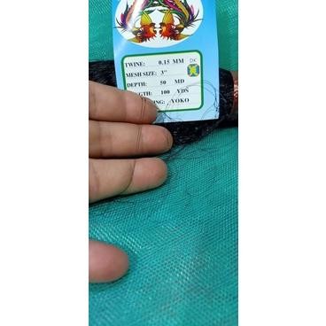 new jaring burung hitam 3 inch tinggi 3,75 meter jaring saja
