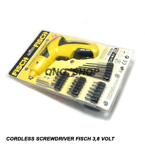 Terlaris Cordless Screwdriver / Mesin Obeng / Mesin Bor Portable Fisch Ts601200