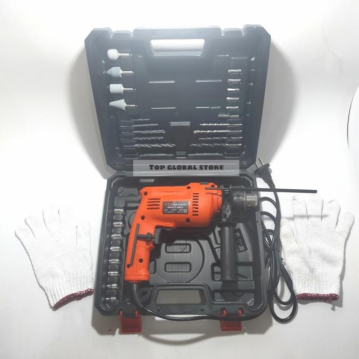 Laris Mesin Bor Listrik Set Jld 13Mm Impact Drill Box Set Komplit - Jld
