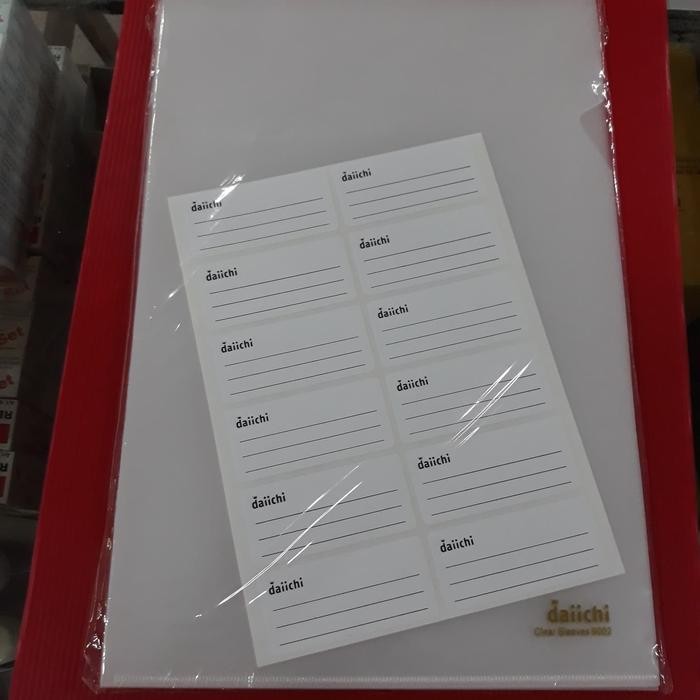 

ID MAP L FOLIO DAIICHI CLEAR HOLDER CLEAR SLEEVES 9002