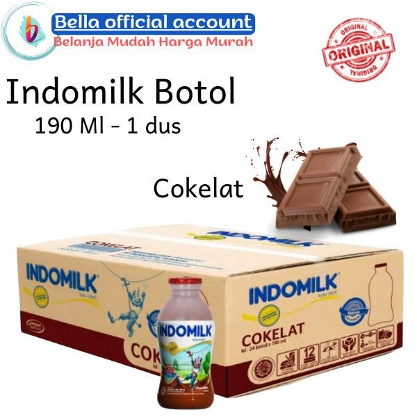 

Susu Indomilk Botol rasa coklat 190ml - 1 Dus isi 24 pcs