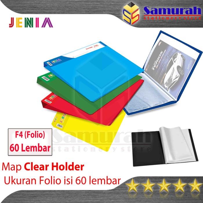 

ID MAP CLEAR HOLDER 60 POCKET POLOS FOLIO JENIA / ALBUM PLASTIK ISI 60 LEMBAR KANTONG BENING / MAP