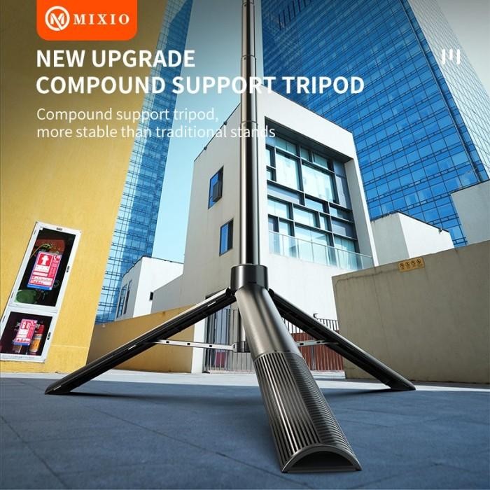 Mixio A61L 170Cm Tongsis Bluetooth Remote Selfie Stick Tripod
