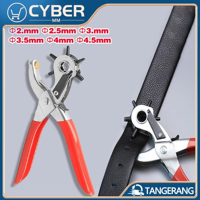 

ID 6 UKURAN ALAT PEMBOLONG PELUBANG SABUK KULIT/TANG PEMBOLONG GESPER