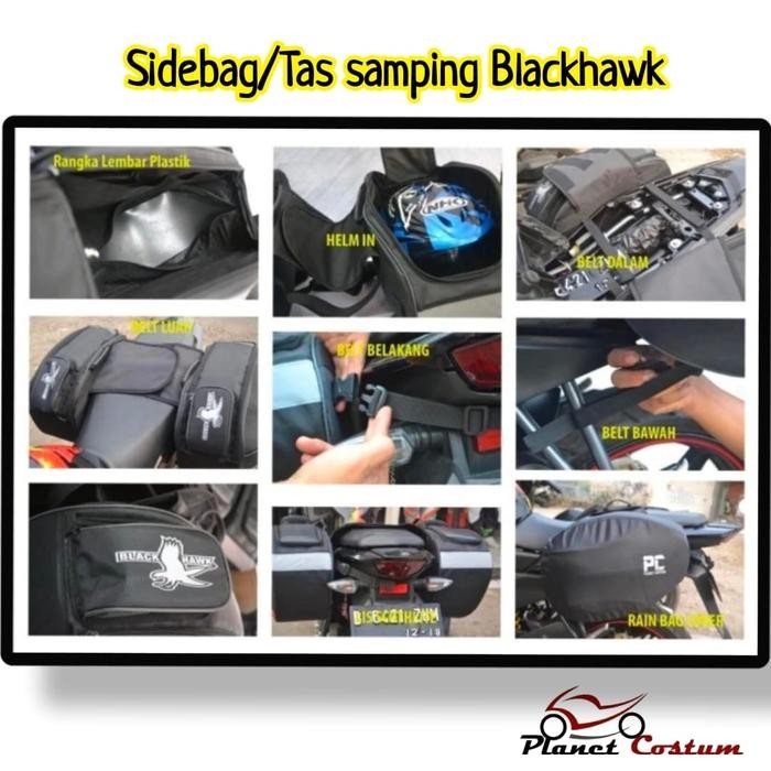 Tas Motor Blackhawk Bagasi box samping Nmax Tmax Xmax Lexi Aerox Pcx