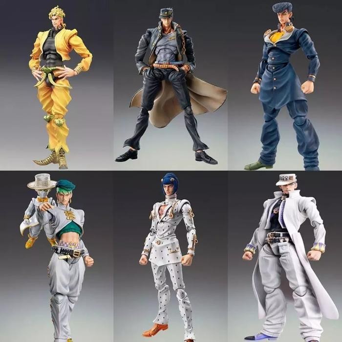 Super Action Statue Anime Jojo'S Bizarre Adventure Jotaro Dio Figure