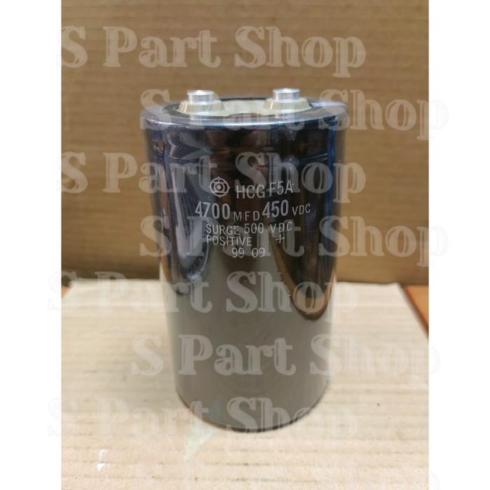 KAPASITOR 4700UF 450VDC SURGE 500VDC - HCG 450/500VDC
