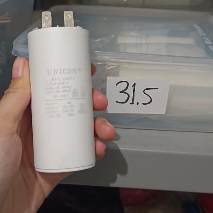 KAPASITOR POMPA AIR 31.5UF SOKET