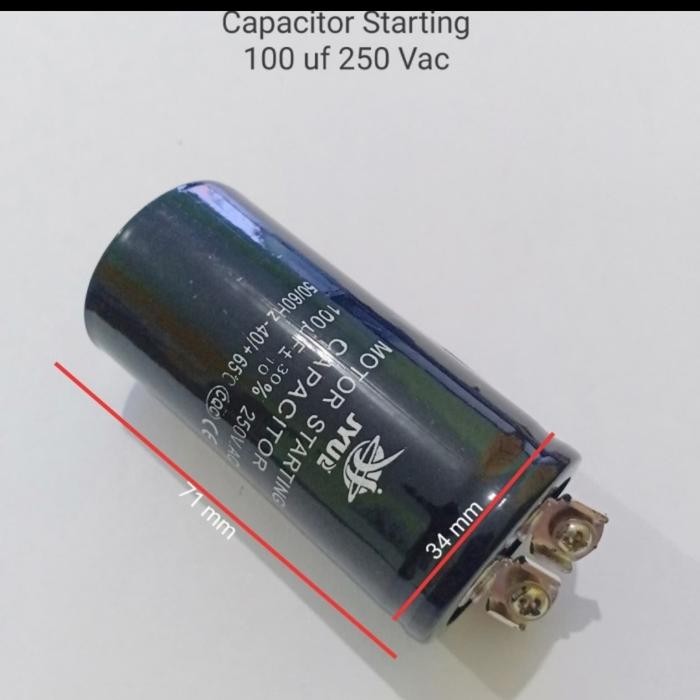 KAPASITOR CAPACITOR ELMO DINAMO 100UF 250VAC