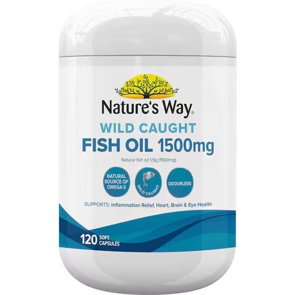 

Nature'S Way Wild Caught Fish Oil 1500Mg 120 Capsules