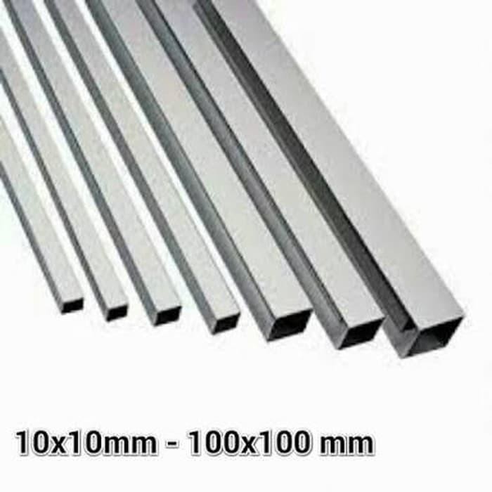 hollow stainless 304 20 x 40 tebal 2mm x 1300mm