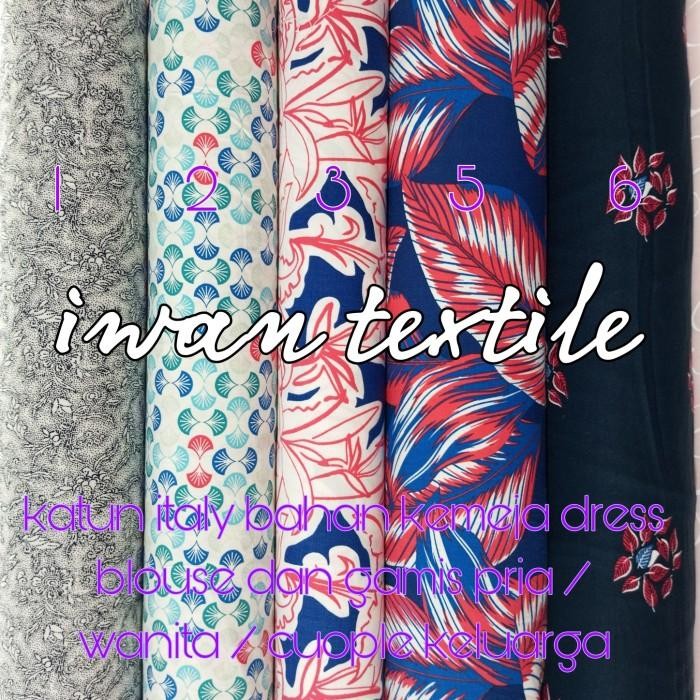 

Promo Kain Katun Italy Katun Motif Bunga Kain Bahan Kemeja Import