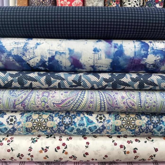 

Kain Bahan Kemeja Katun Motif Abstrak Italy Garment Import Quality