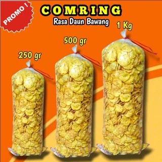 

Comring 1kg / keripik Comro Kering Rasa Daun bawang / Keripik Singkong / gemblong / Kecimpring