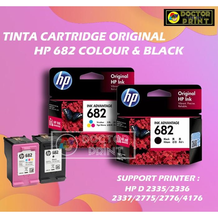 

CARTRIDGE HP 682 BLACK & COLOUR