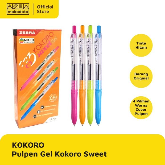 

New Kokoro Ballpoint Sweet Gel 0.5 Tinta Hitam