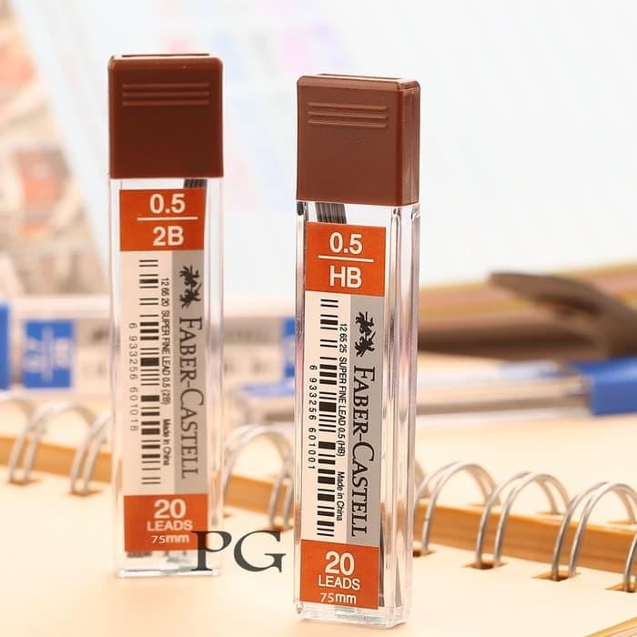 

New Isi / Refill Lead Pensil Mekanik 2B Faber Castell 0,5