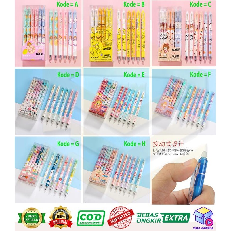 

New PRESS Eraseable Pen - Pulpen Bisa Dihapus