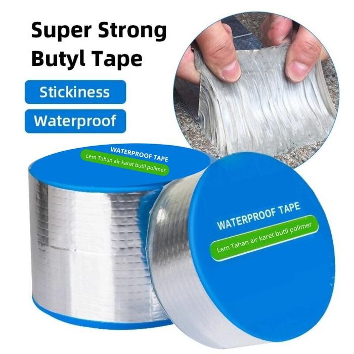 ID'' LAKBAN ANTI BOCOR ALUMUNIUM FOIL TAPE TAHAN PANAS LEM TALANG