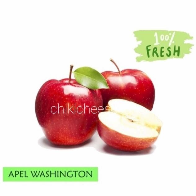 

ORIGINAL APEL WASHINGTON 500GR SEGAR / RED APPLE MERAH USA BUAH IMPORT FRESH READY STOCK