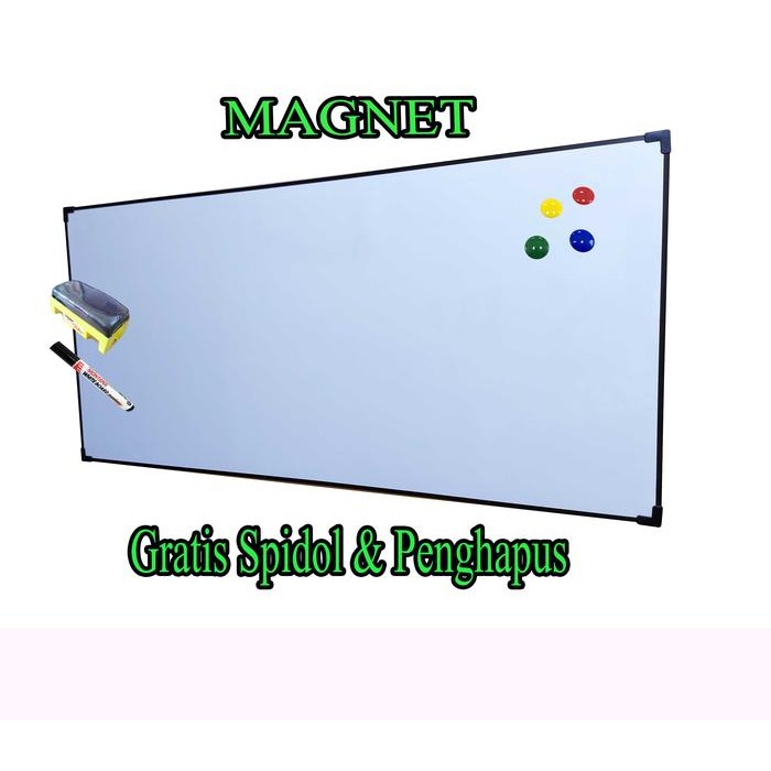 

New papan tulis white board 60x120 cm papan tulis Plastik whiteboard fox