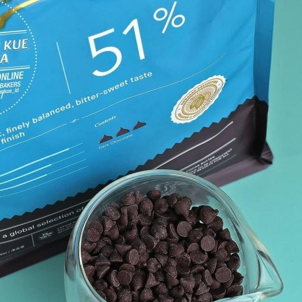 

Neww Tulip Embassy Chocolate - TORRES 51% 1kg Coklat Choco Chip Couverture Cokelat Kering Terlaris